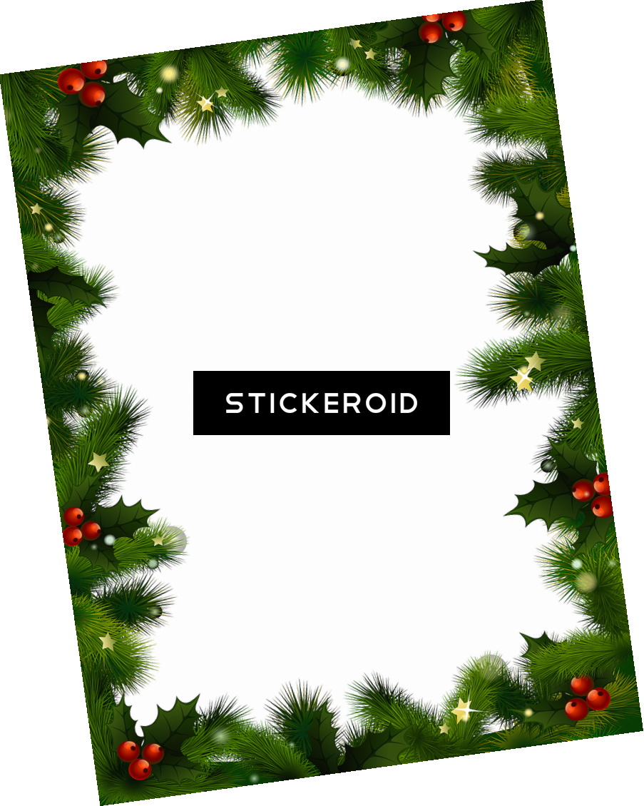 Christmas Border Clipart (903x1130), Png Download