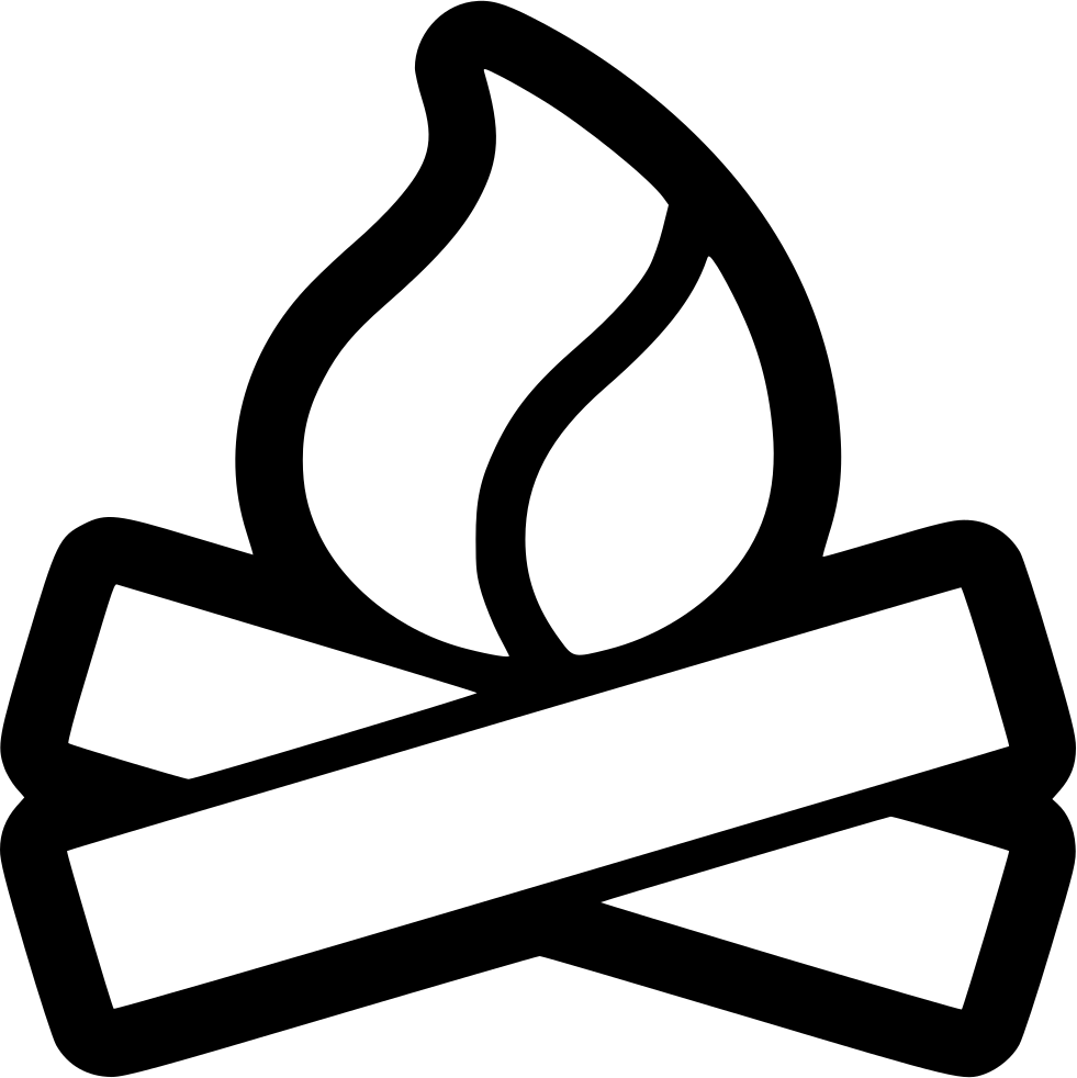Drawn Campfire Svg Clipart (981x982), Png Download