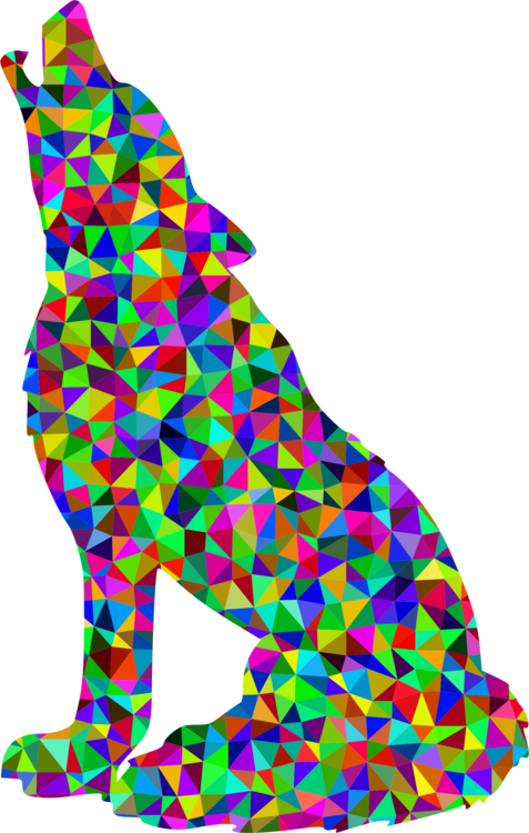 Gray Wolf Human Computer Icons Triangle Drawing Clipart (477x750), Png Download
