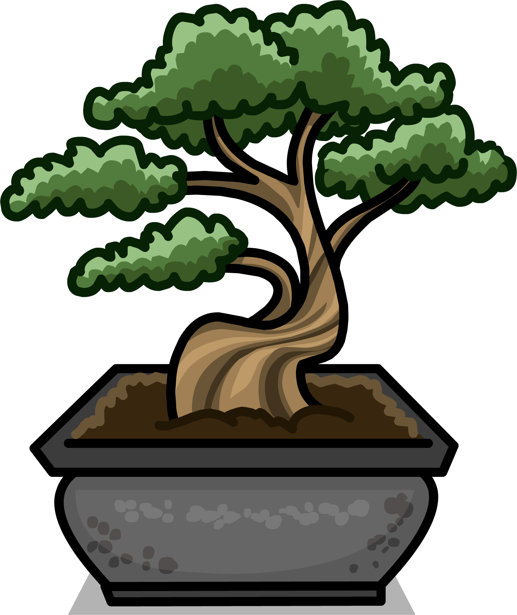 Bonsai Tree Sprite Clipart (1780x2119), Png Download