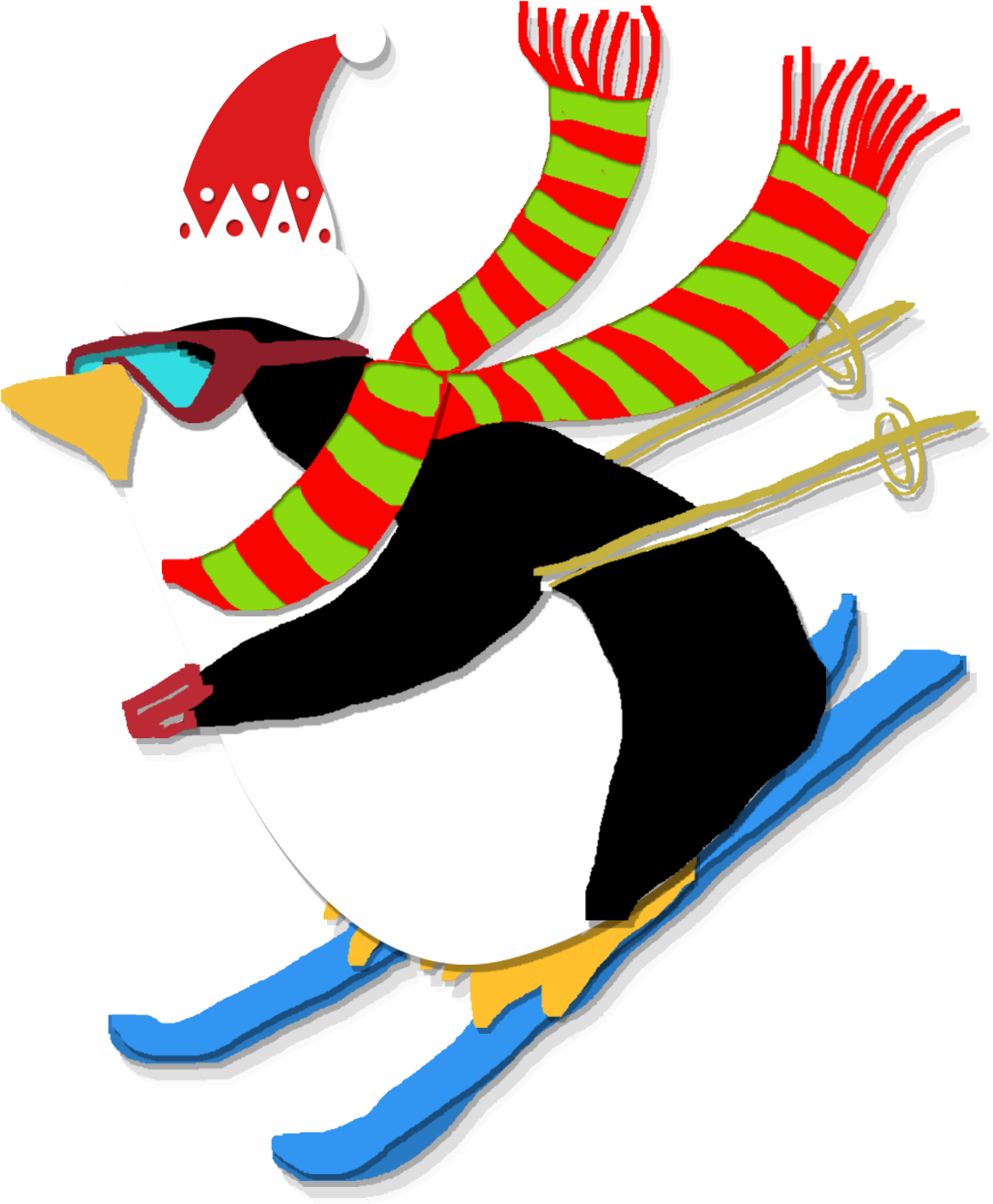 Paper Wind Cartoon Winter Happy Png And Psd Clipart (2000x2000), Png Download