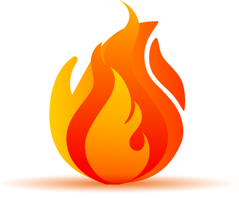Flame Cartoon Clipart (798x661), Png Download
