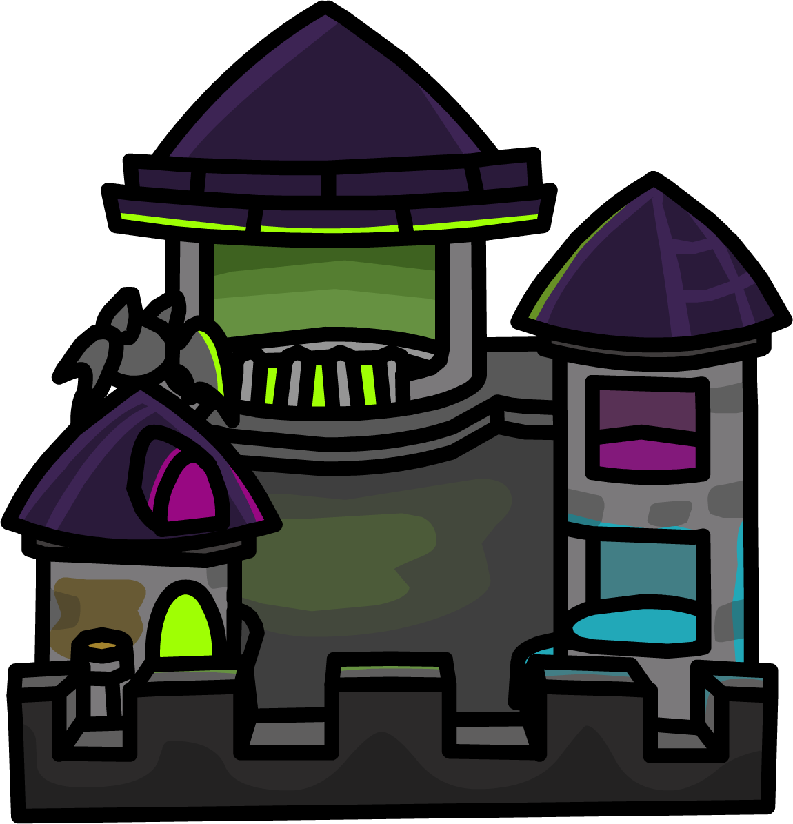 Eerie Castle Clipart (1150x1195), Png Download