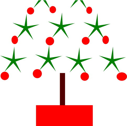 Trees Clipart Happy Christmas - Png Download (640x480), Png Download