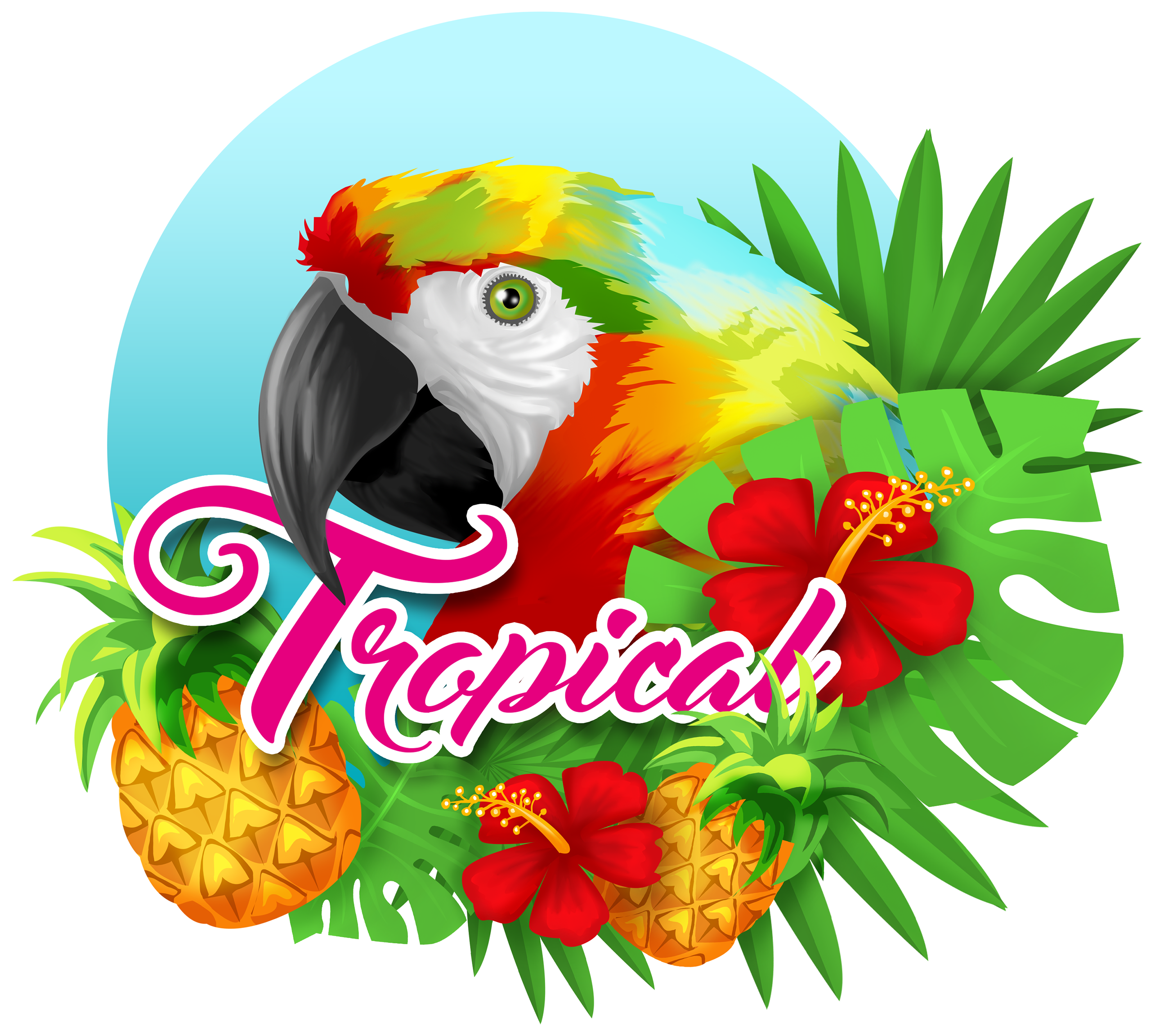 Tropical Clipart (3840x2504), Png Download