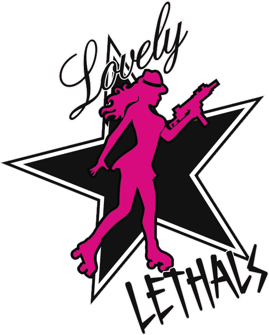 Lovely Lethals Womens Roller Derby Clipart (784x783), Png Download