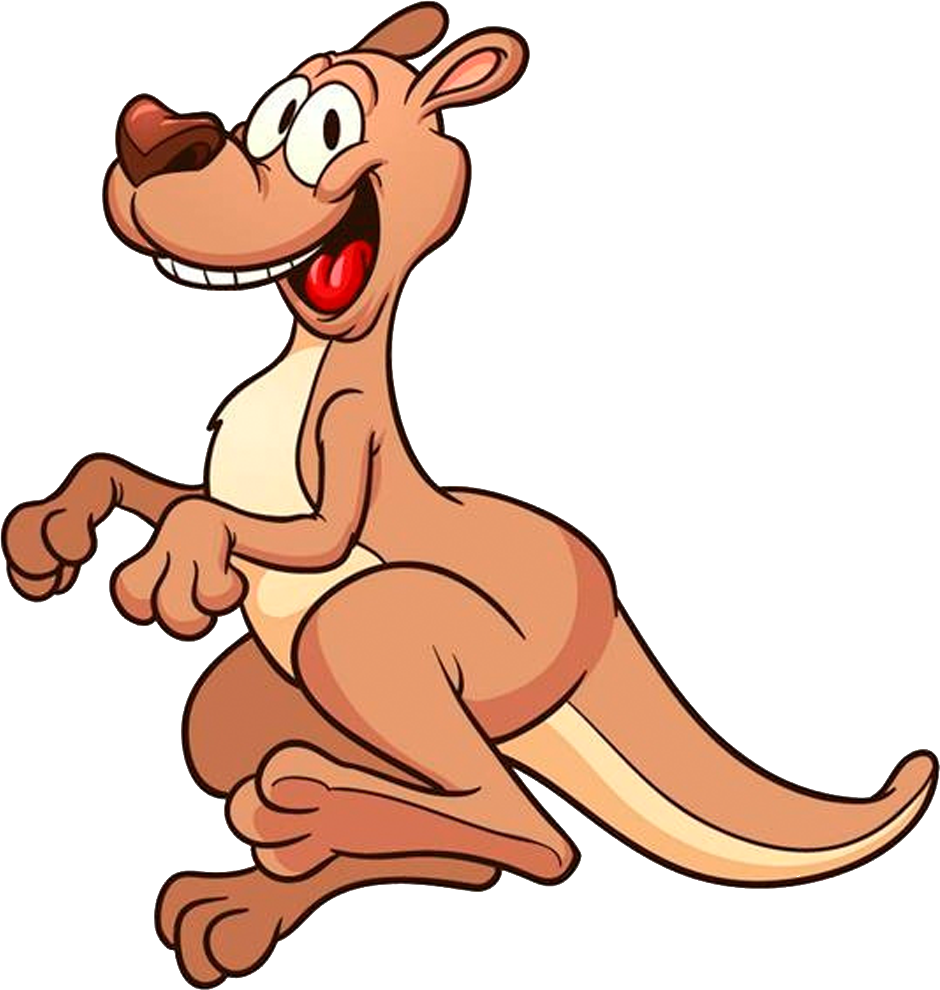 Clip Art Laughing Happy Kangaroos - Png Download (5000x5000), Png Download