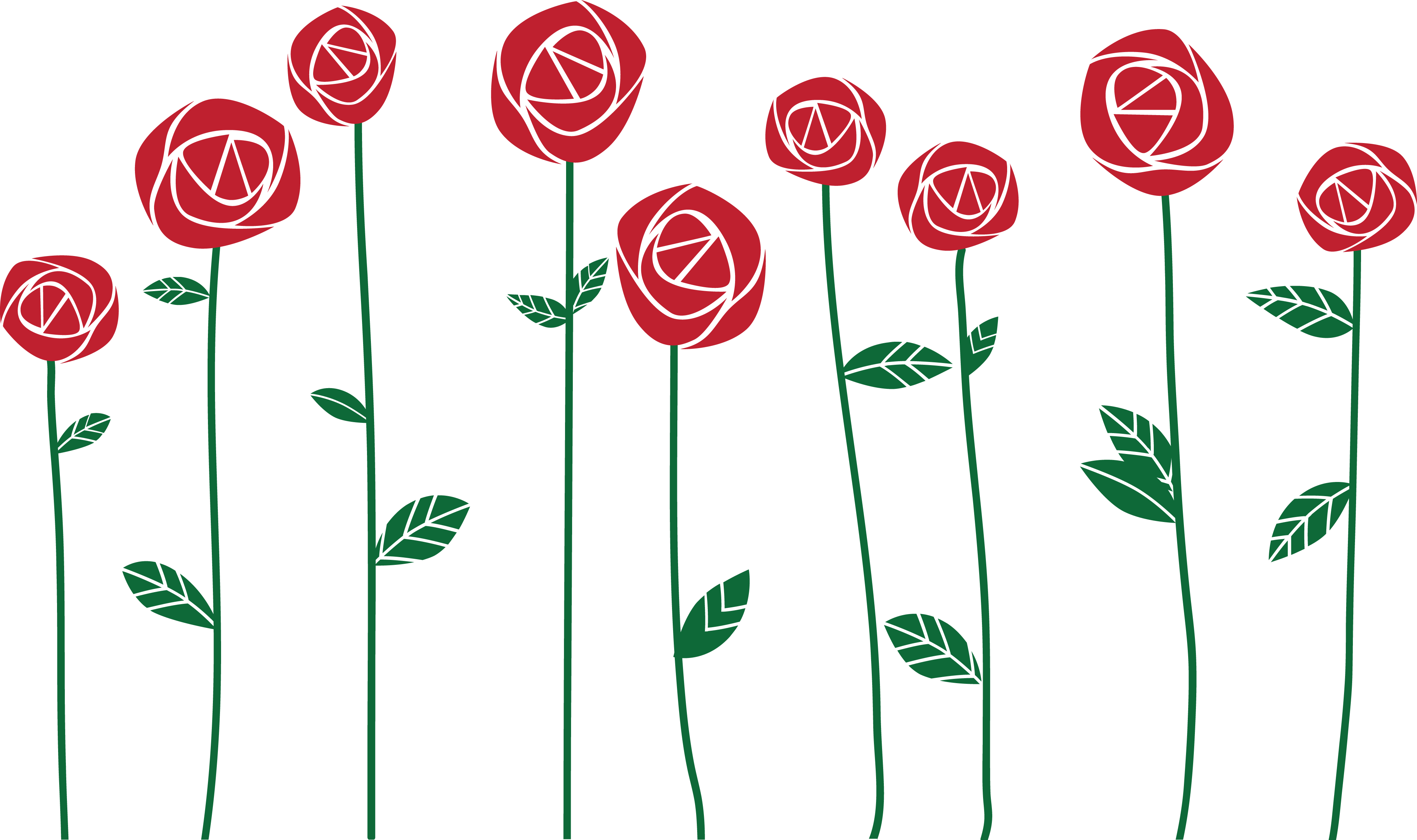Free Clipart Of Red Roses - Png Download (4000x2372), Png Download