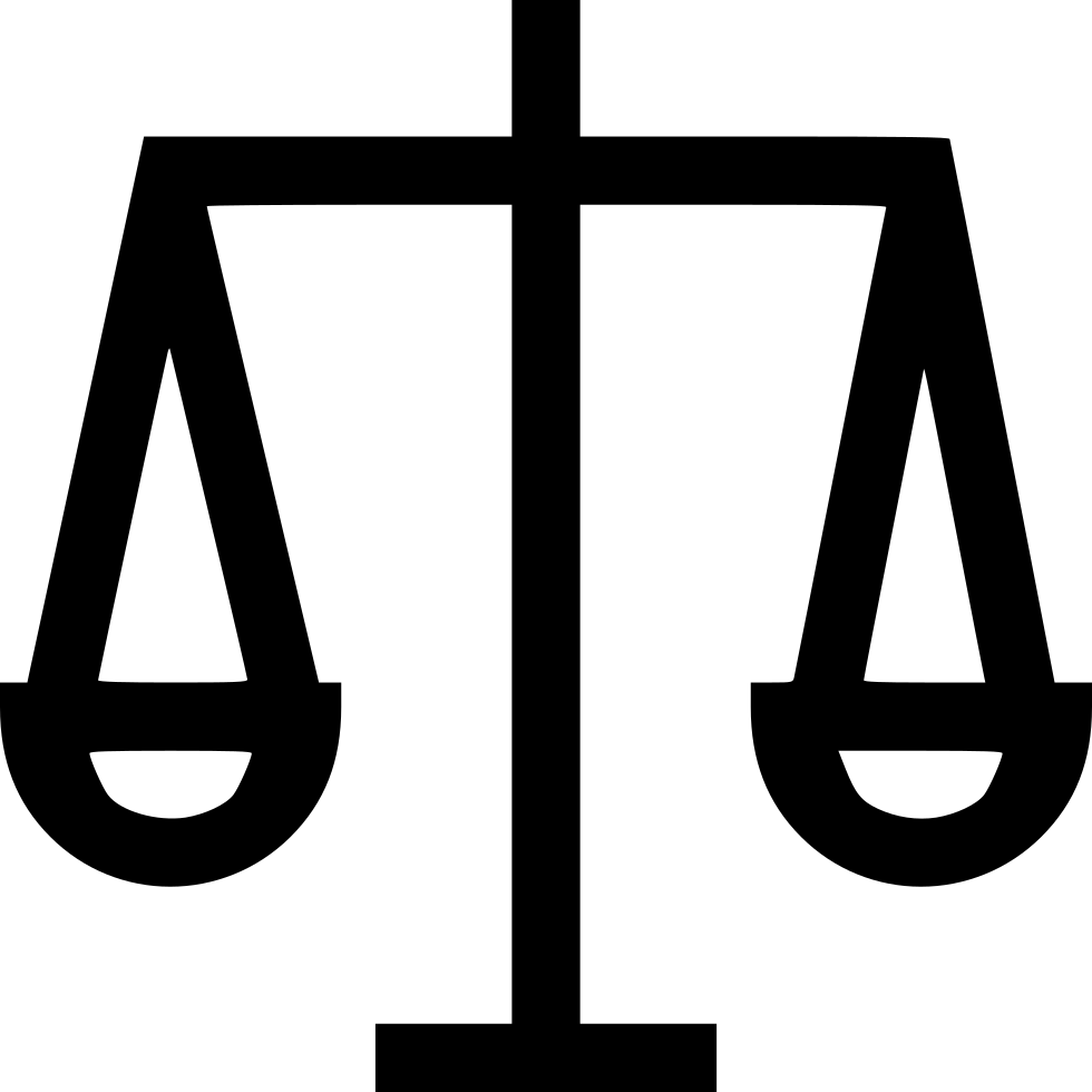 Business Law Ethics Equality Scale Decision Fair Comments Clipart (980x980), Png Download