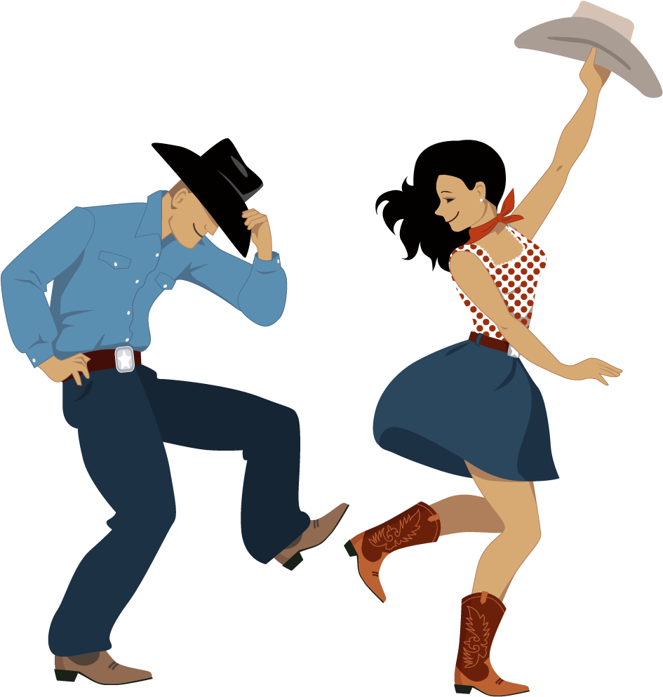 Usa West Square Dance Opens Doors To The Public - Country Dance Clipart (1000x1000), Png Download