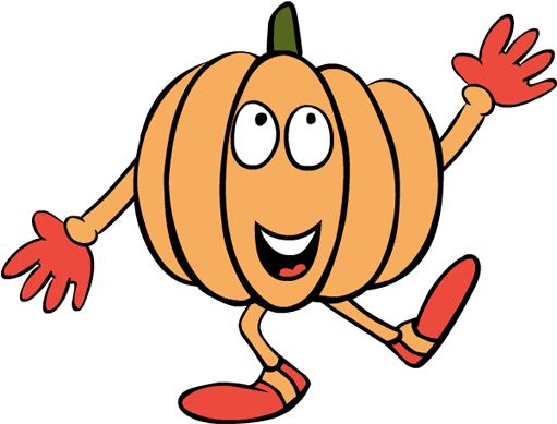 Dancing Clipart Cute - Dancing Pumpkin Clipart - Png Download (600x630), Png Download
