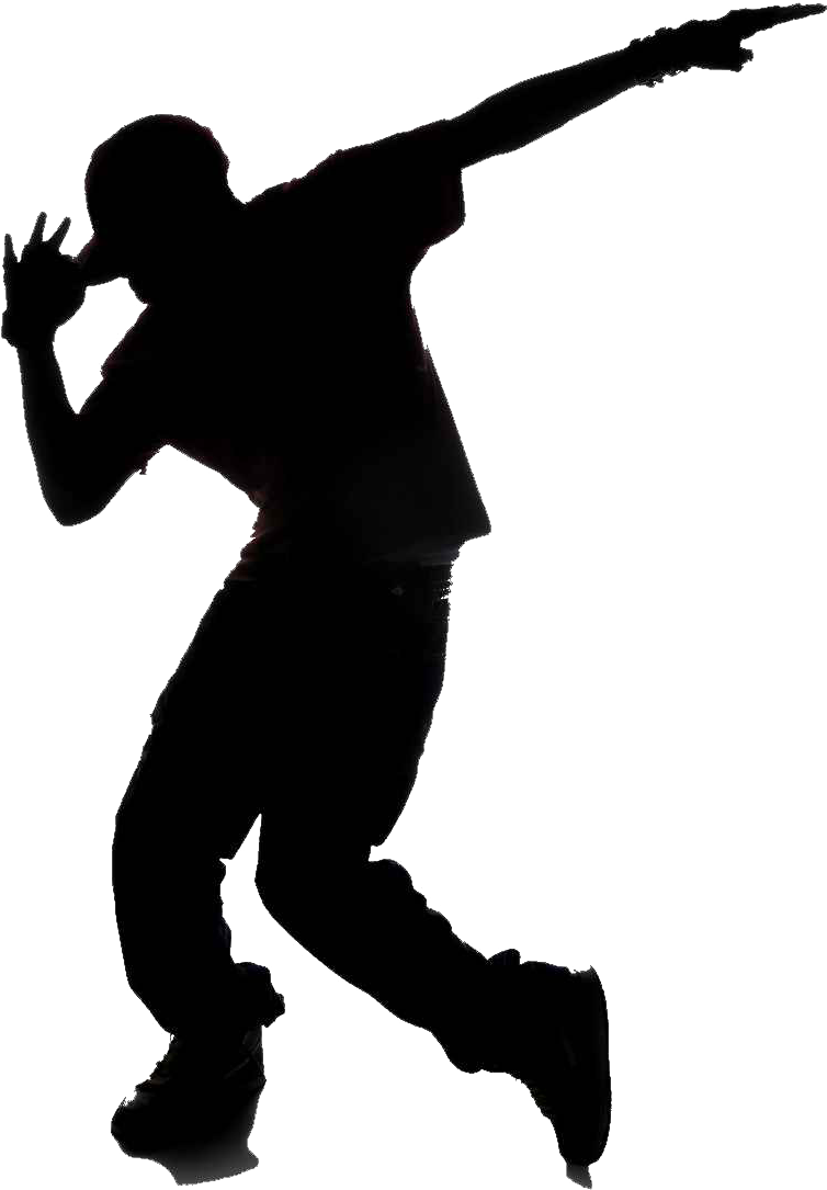 Hip Hop Dance Silhouette Clipart (754x1084), Png Download