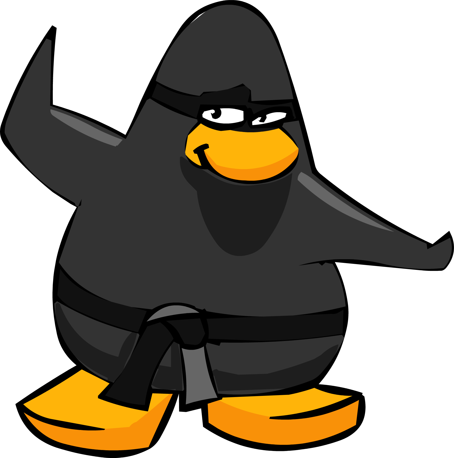 Image Ninja Old Header Png Club Penguin Wiki Fandom - Old Club Penguin Ninja Clipart (1879x1894), Png Download