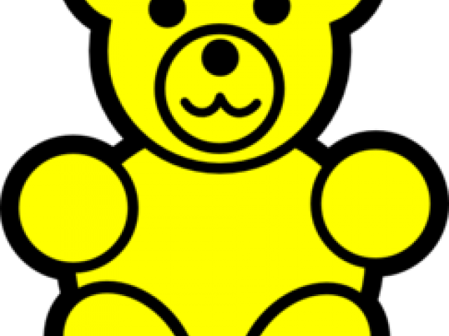Gummy Bear Clipart Yellow - Clip Art Gummy Bear - Png Download (640x480), Png Download