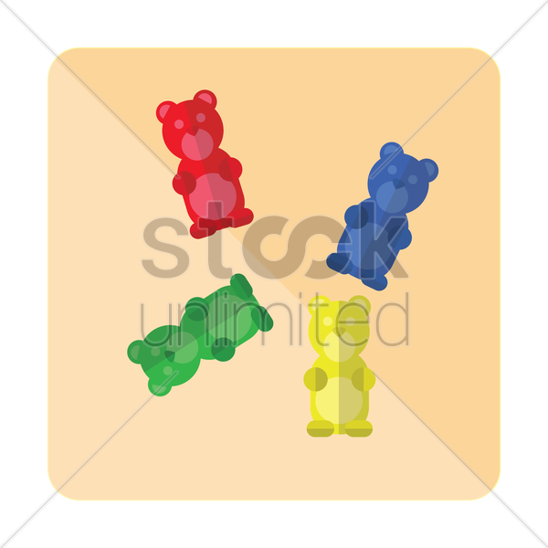 Yellow Clipart Gummy Bear - Png Download (600x600), Png Download