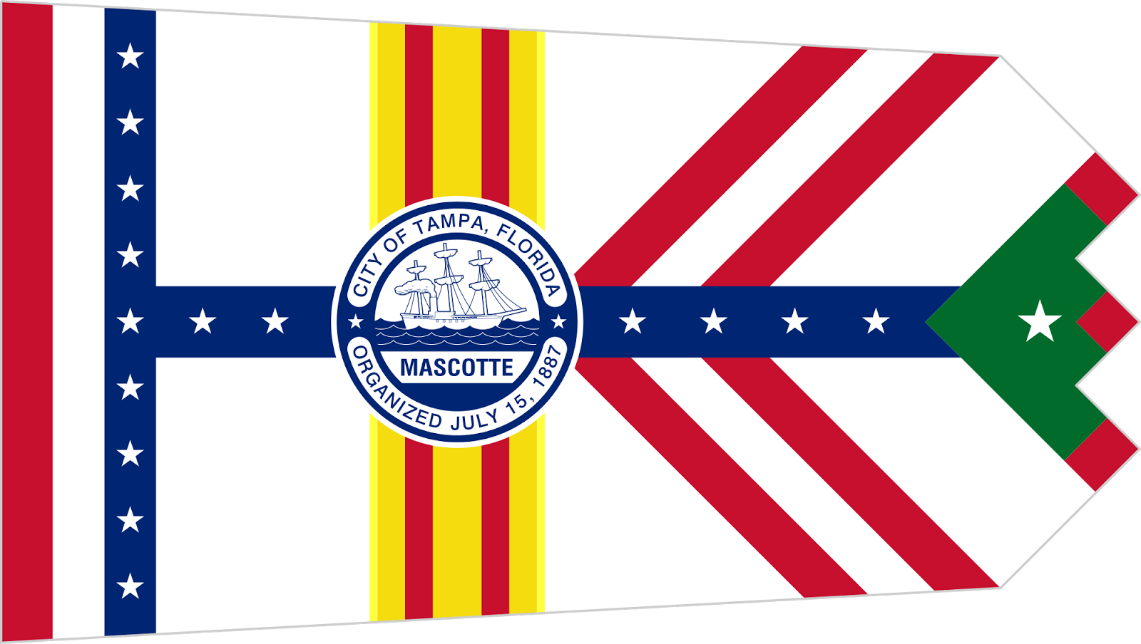 Tampa Flag Clipart (1200x675), Png Download