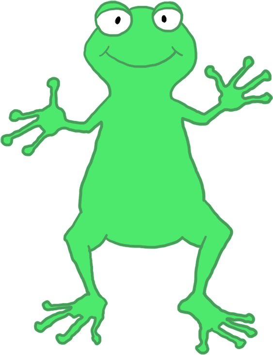 Jpg Library Library Frog Clip Art Funny - Frog Person - Png Download (633x827), Png Download