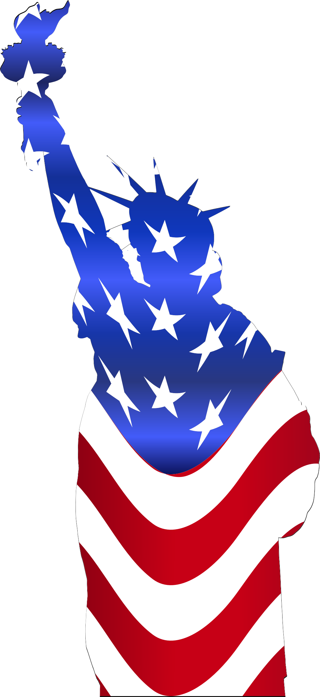 Statue Of Liberty Transparent Bg Clipart (480x1044), Png Download