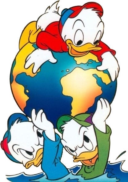 Duck Tales Cartoon Baby Clip Art Images - Donald Duck Nephews Bed - Png Download (600x600), Png Download