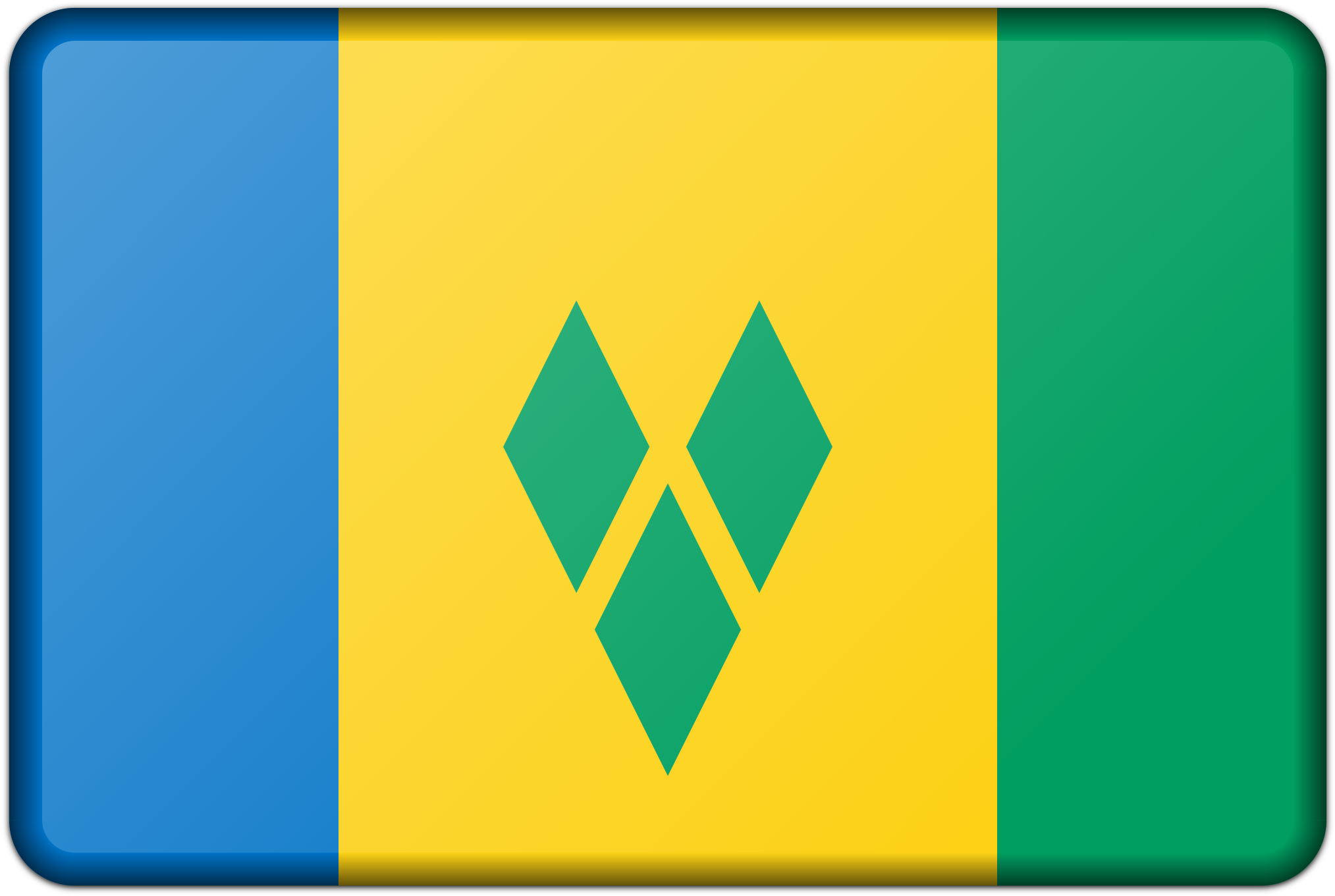 Flag Of Saint Vincent And The Grenadines Chateaubelair - Coque Souple Ultra Fine Rose Originale De Muzzano Au Clipart (1125x750), Png Download