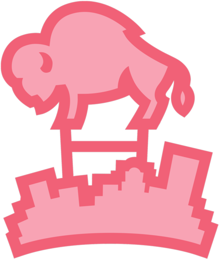 Go Pink Buffalo - Buffalo Clipart (590x590), Png Download