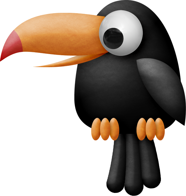 Toucan Clipart Safari Bird - Png Download (608x642), Png Download