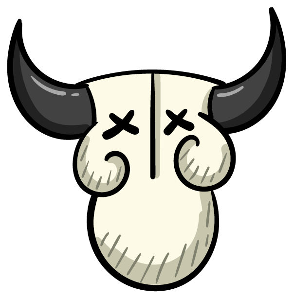 Dust Buddies Cattle Skull Clipart (618x618), Png Download