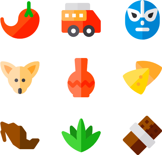 Clip Art Free Ethnic Icon Packs - Mexican Food Icon Png Transparent Png (600x564), Png Download