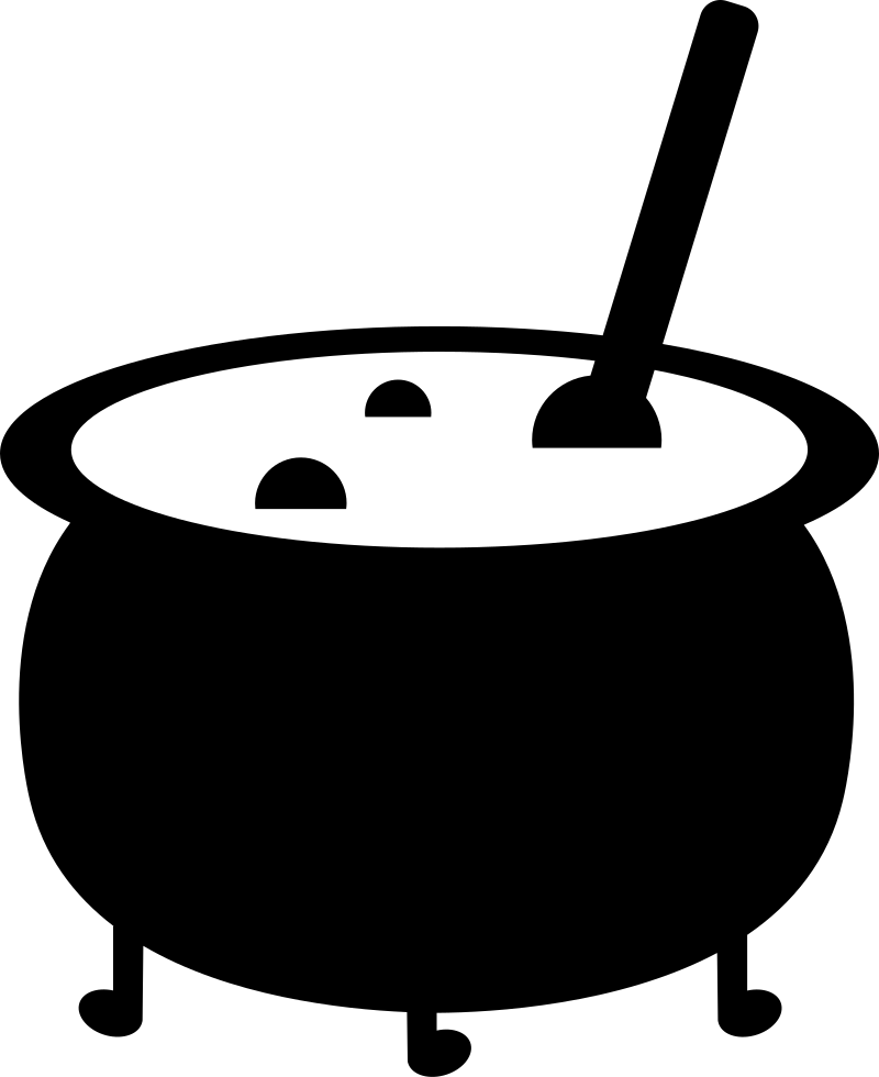 Witch Png Icon Free Picture Library Stock - Cauldron Png Clipart (800x980), Png Download