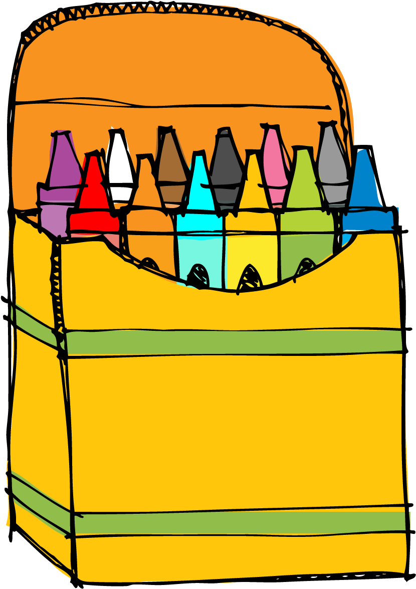 The Very Busy Kindergarten - Crayons Clipart Png Transparent Png (839x1179), Png Download