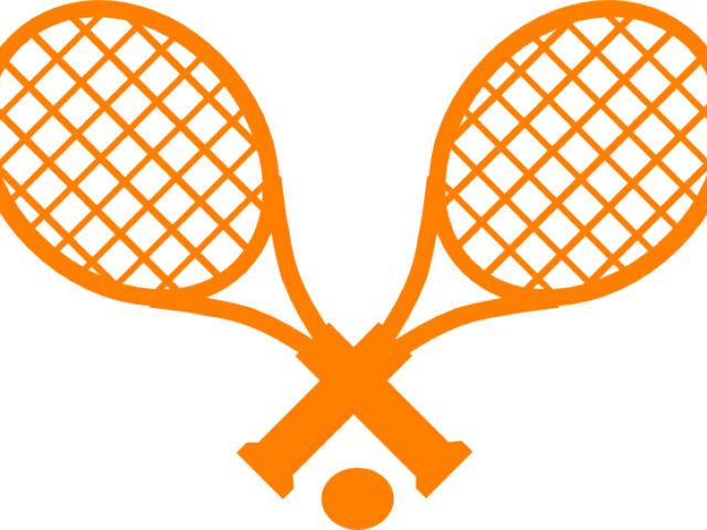 Free Tennis Clipart - Two Tennis Rackets Crossed - Png Download (640x480), Png Download
