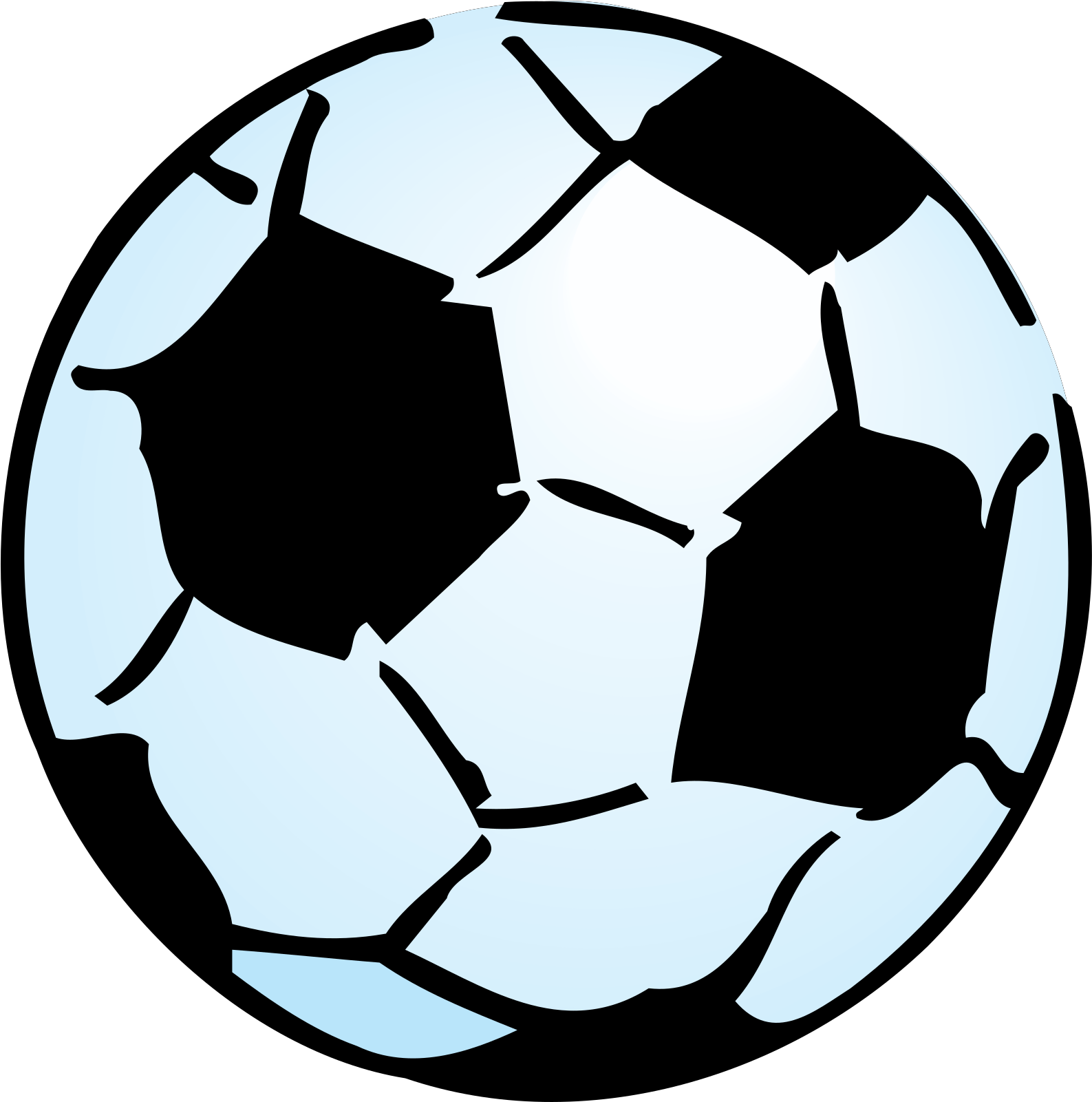 Soccer Ball - Soccer Ball Cartoon Png Clipart (993x1000), Png Download