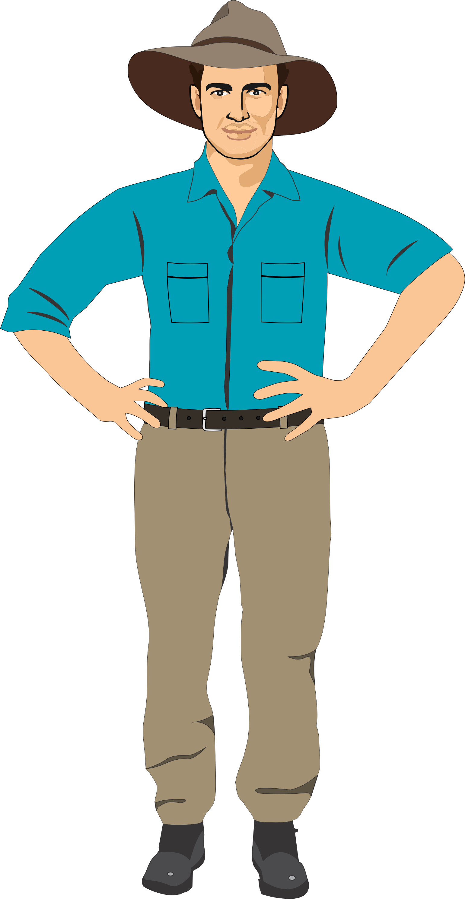 Farm1 - Human Clipart (1541x2980), Png Download