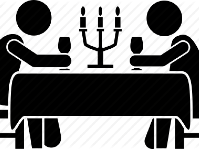 Dining Table Clipart Couple Dinner - Iconfinder - Png Download (640x480), Png Download
