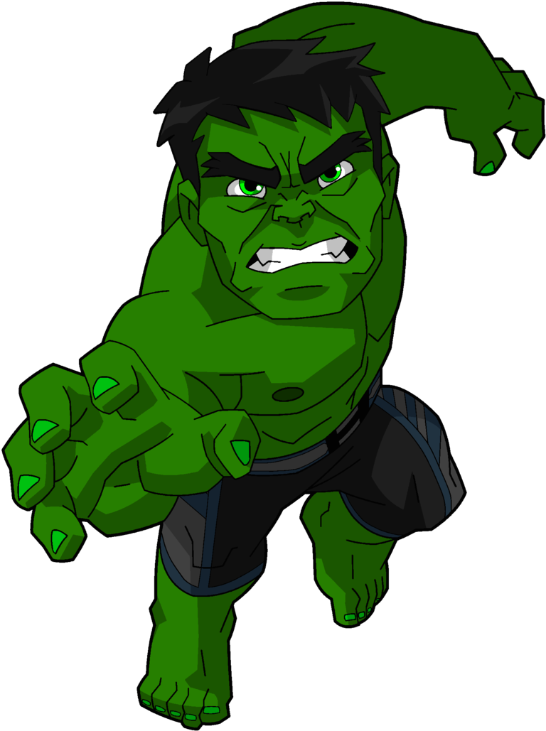 #hulk #clip #art - Hulk Png Cartoon Transparent Png (772x1035), Png Download