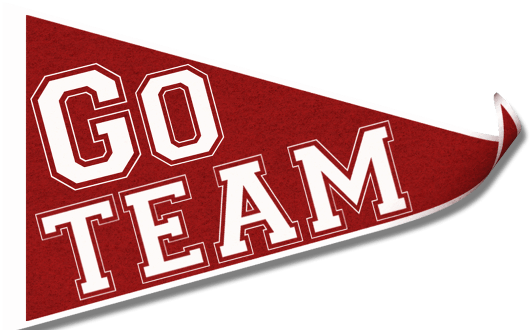 Football Pennant Png Black And White Library Techflourish - Go Team Clipart Free Transparent Png (1368x855), Png Download