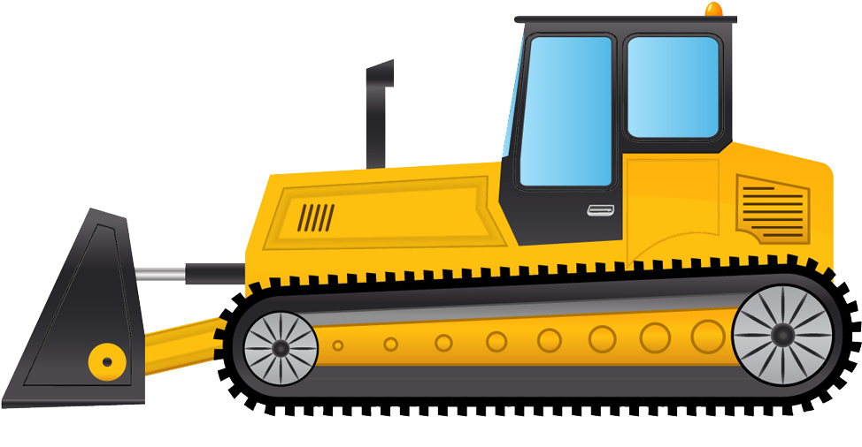 Clip Art, Illustrations - Bulldozer Clipart Transparent Background - Png Download (1024x1024), Png Download