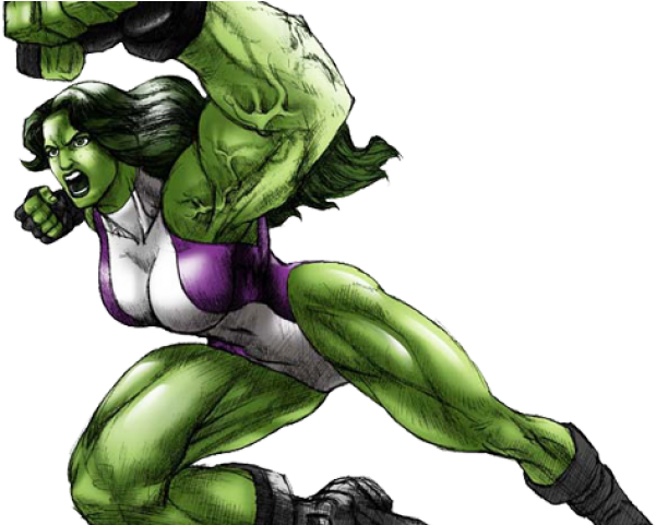 She Hulk Clipart Black And White - She Hulk Png Transparent Png (640x480), Png Download