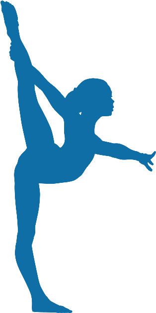 Clipart Black And White Download Gymnastics Transparent - Png Download (500x643), Png Download