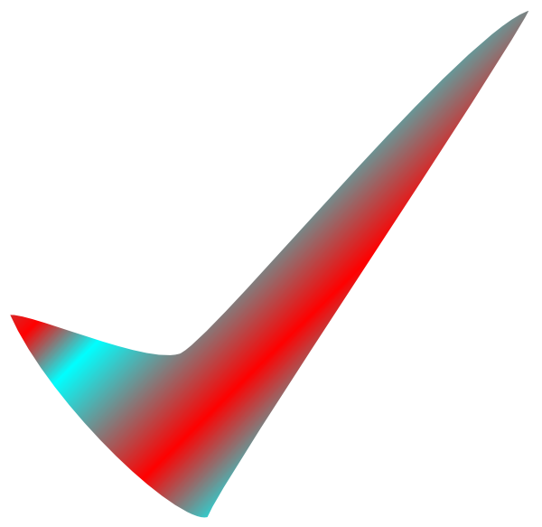 Bicolor Check Svg Downloads Clipart (600x583), Png Download