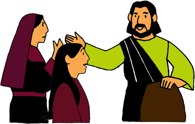 Mary And Martha Mission Bible Class Moose Clip Art - Jesus Comforts Martha And Mary - Png Download (642x483), Png Download