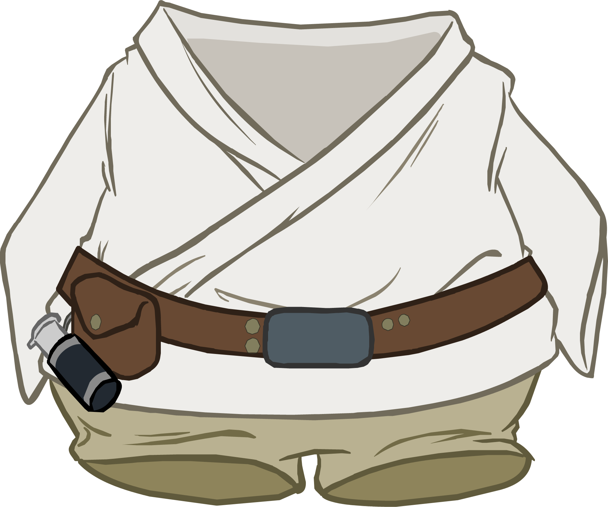 Luke Skywalker Robes Icon - Wiki Clipart (1996x1663), Png Download