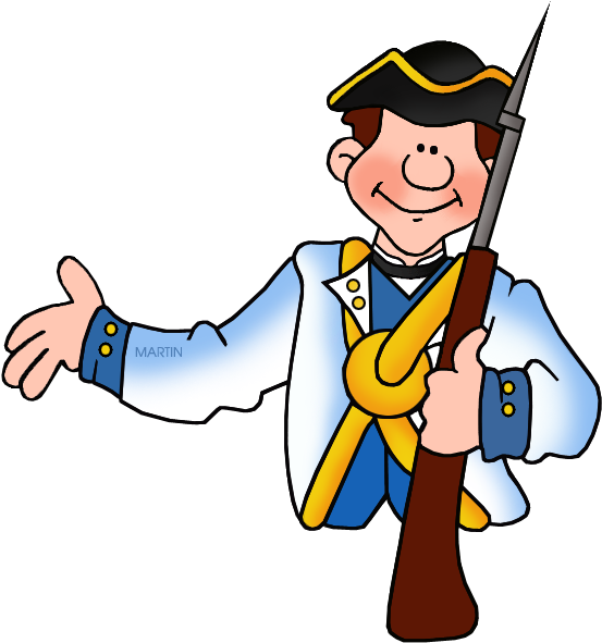 Royalty Free Library Clipart Military - Revolutionary War Clipart - Png Download (588x625), Png Download