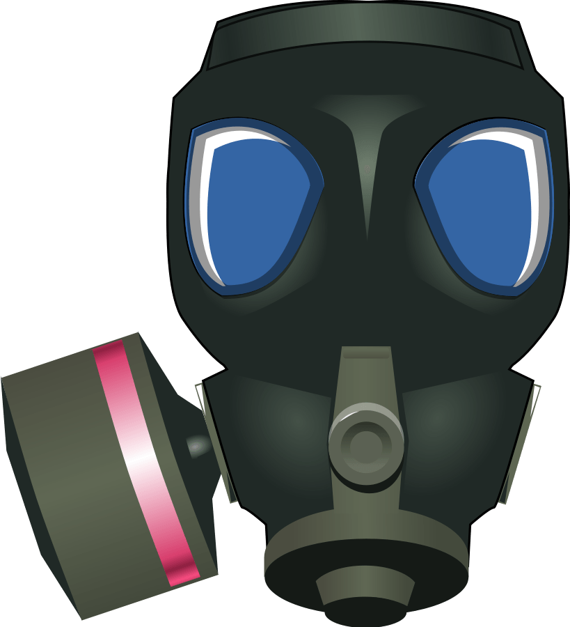 Gas Mask Clipart, Vector Clip Art Online, Royalty Free - Png Download (819x900), Png Download