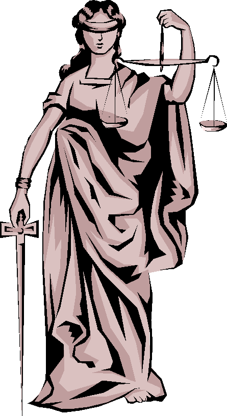 Scales Of Justice Clipart (445x813), Png Download