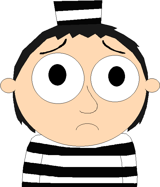 Christopher Wilson Prison Outfit Sad 800 600 Trans Clipart (800x651), Png Download