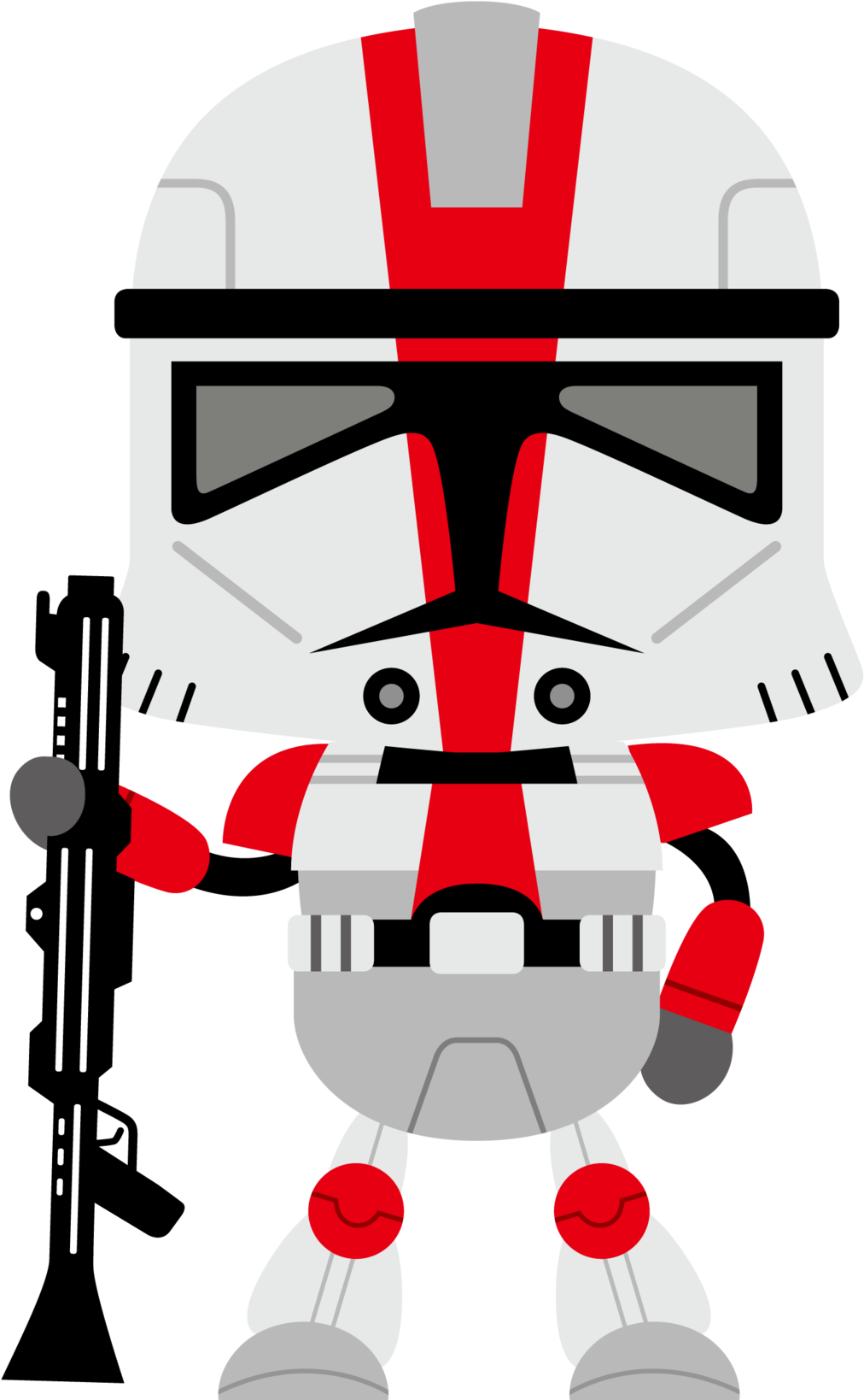 Star Wars Clipart Clone Trooper - Png Download (1024x1641), Png Download