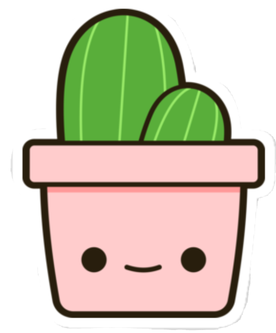 Cute Cactus Png Clipart (555x670), Png Download