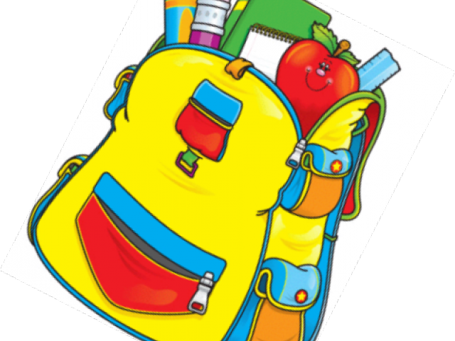 Backpack Clipart School Equipment - Png Download (640x480), Png Download