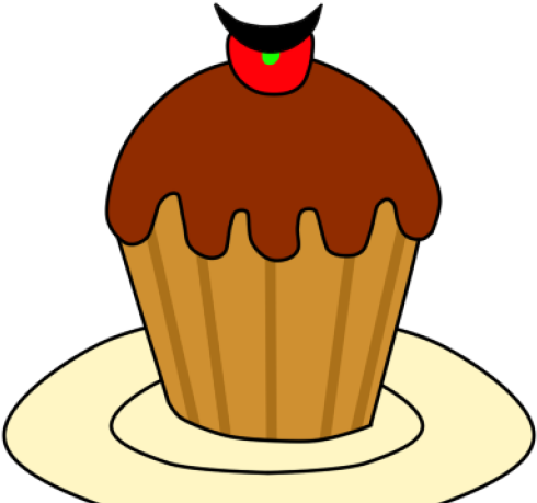 Evil Clipart Cupcake - Png Download (640x480), Png Download